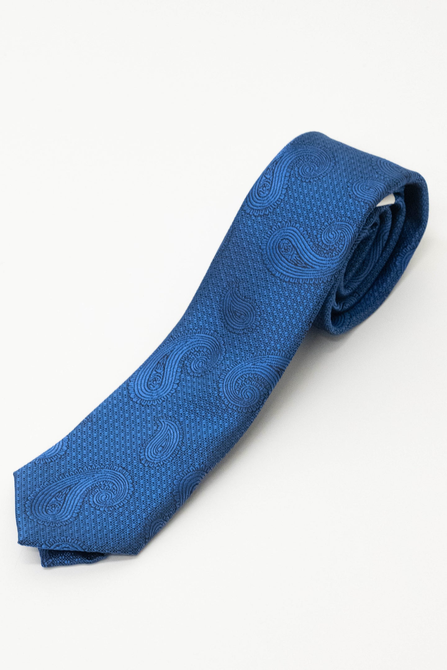 Knightsbridge Neckwear Royal Blue Paisley Tie Royal Blue