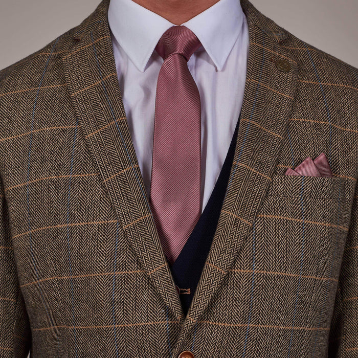 Knightsbridge Neckwear Soft Burgundy Woven Silk Tie Burgundy