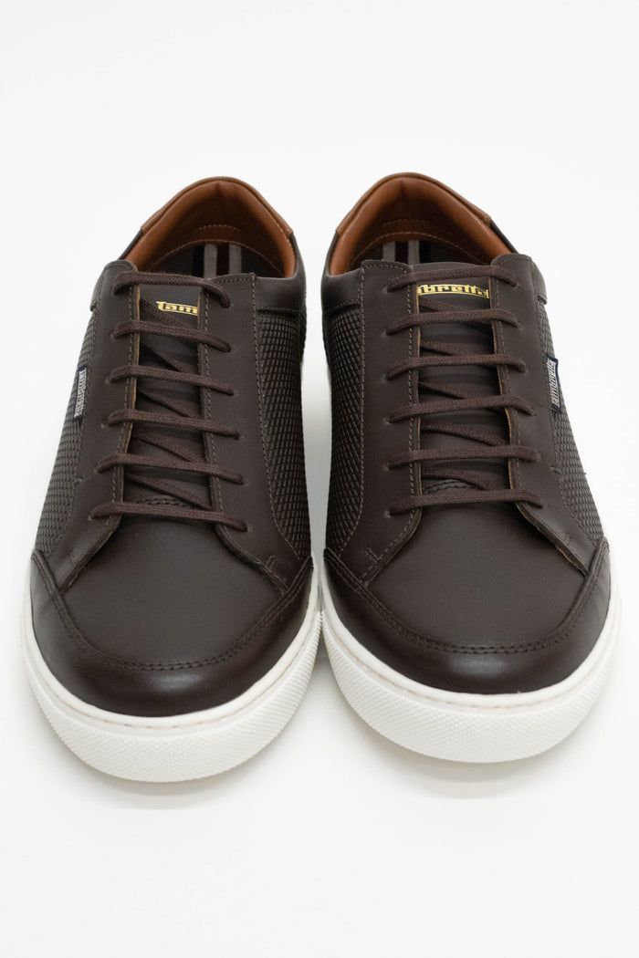 Lambretta Brown Leather Sneakers
