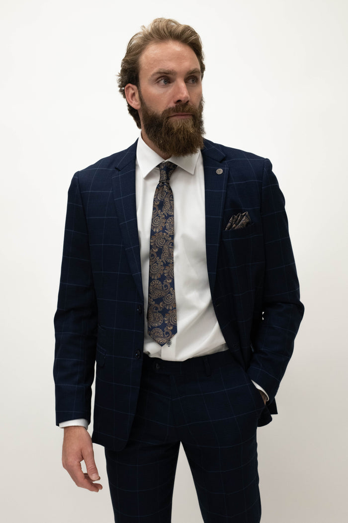 Marc Darcy Edinson Navy Sky Blazer