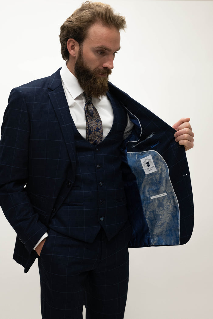 Marc Darcy Edinson Navy Sky Blazer