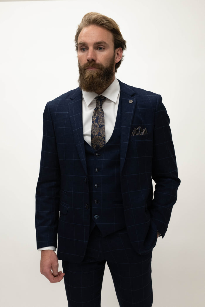 Marc Darcy Edinson Navy Sky Blazer