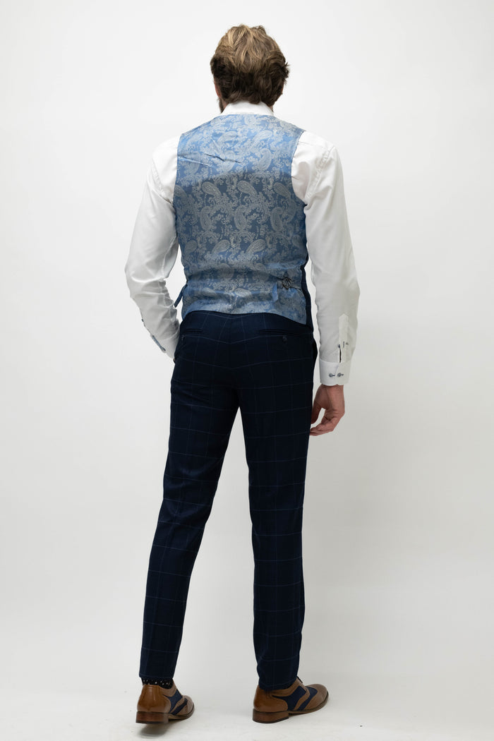 Marc Darcy Edinson Navy Sky Trousers