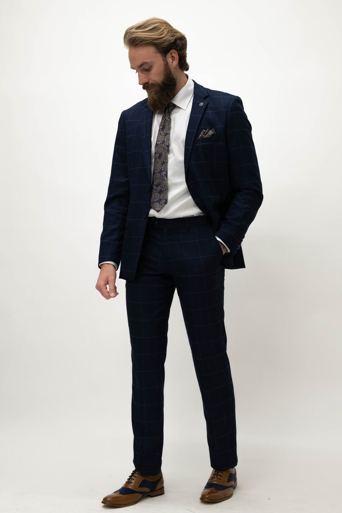 Marc Darcy Edinson Navy Sky Trousers