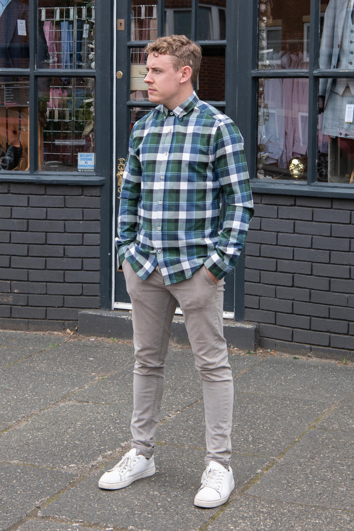 Mish Mash Motala Khaki Check Shirt