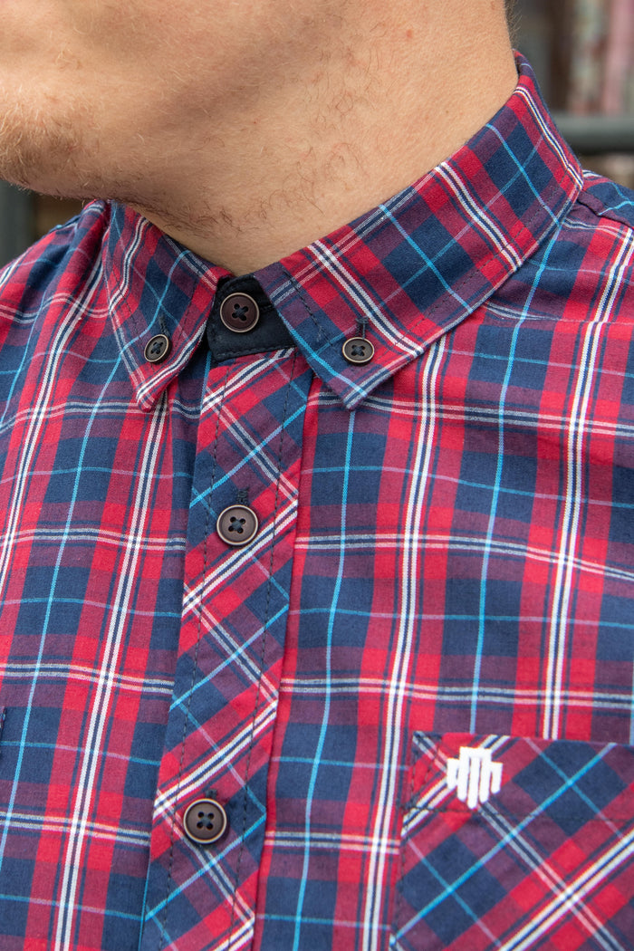 Mish Mash Padley Red & Navy Shirt