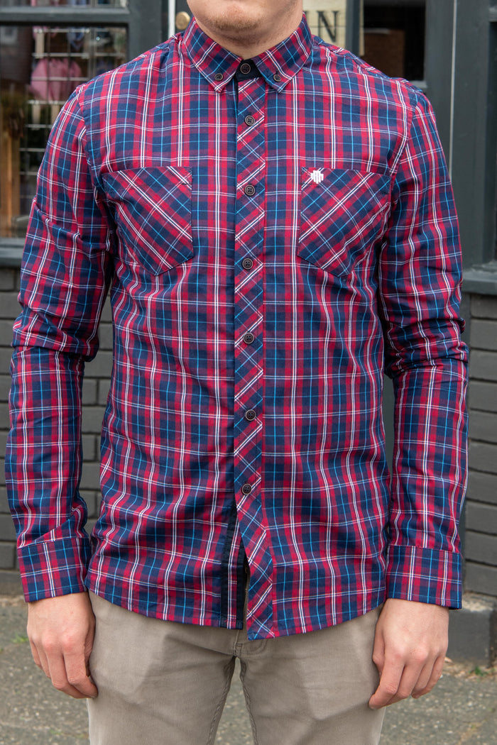 Mish Mash Padley Red & Navy Shirt
