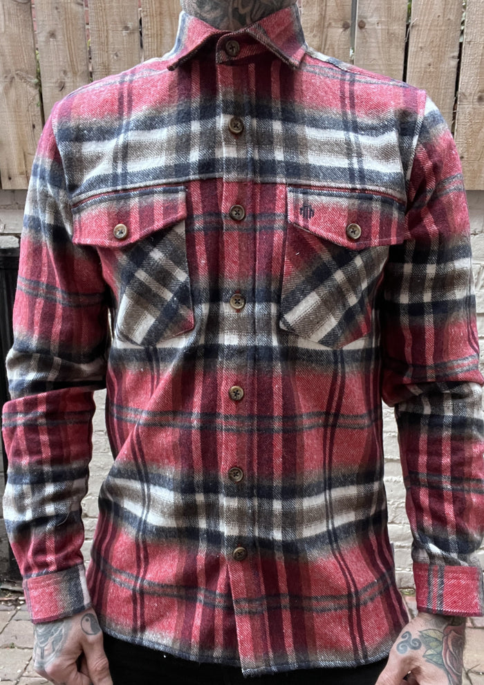 Mish Mash Red Hades Check Shirt S