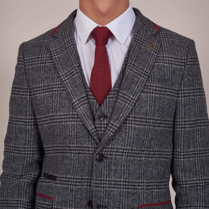 Plain Burgundy Silk Knitted Tie