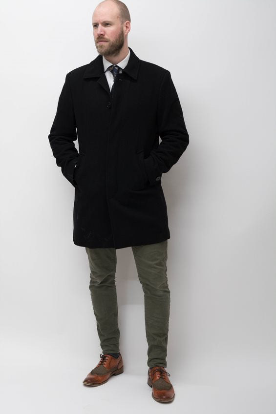 Skopes Aldgate Black Overcoat