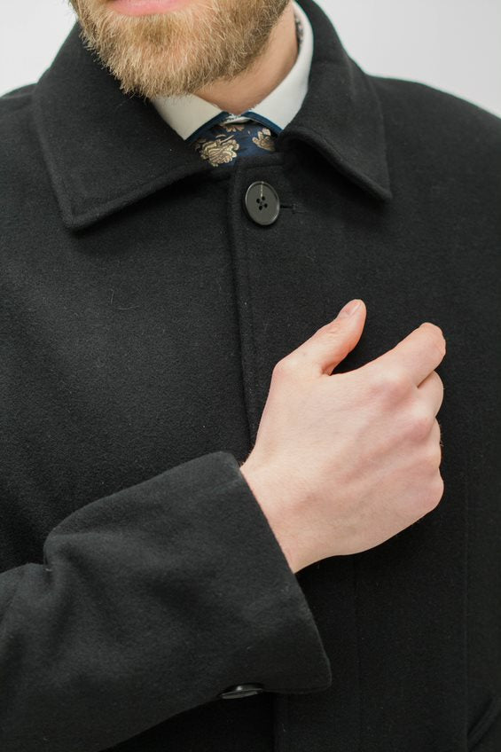 Skopes Aldgate Black Overcoat
