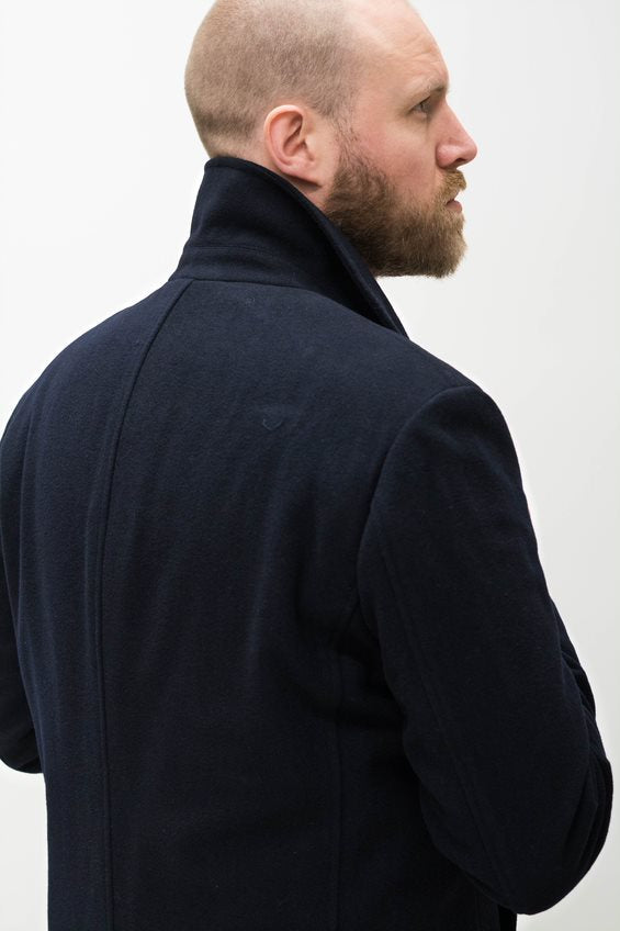 Skopes Aldgate Navy Overcoat