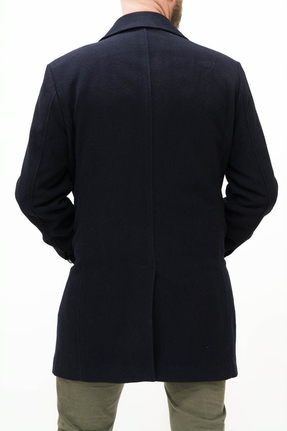 Skopes Aldgate Navy Overcoat