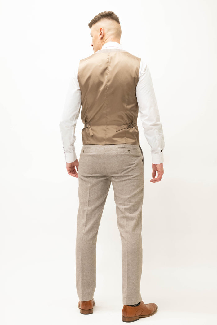 Skopes Jude Stone Herringbone Waistcoat