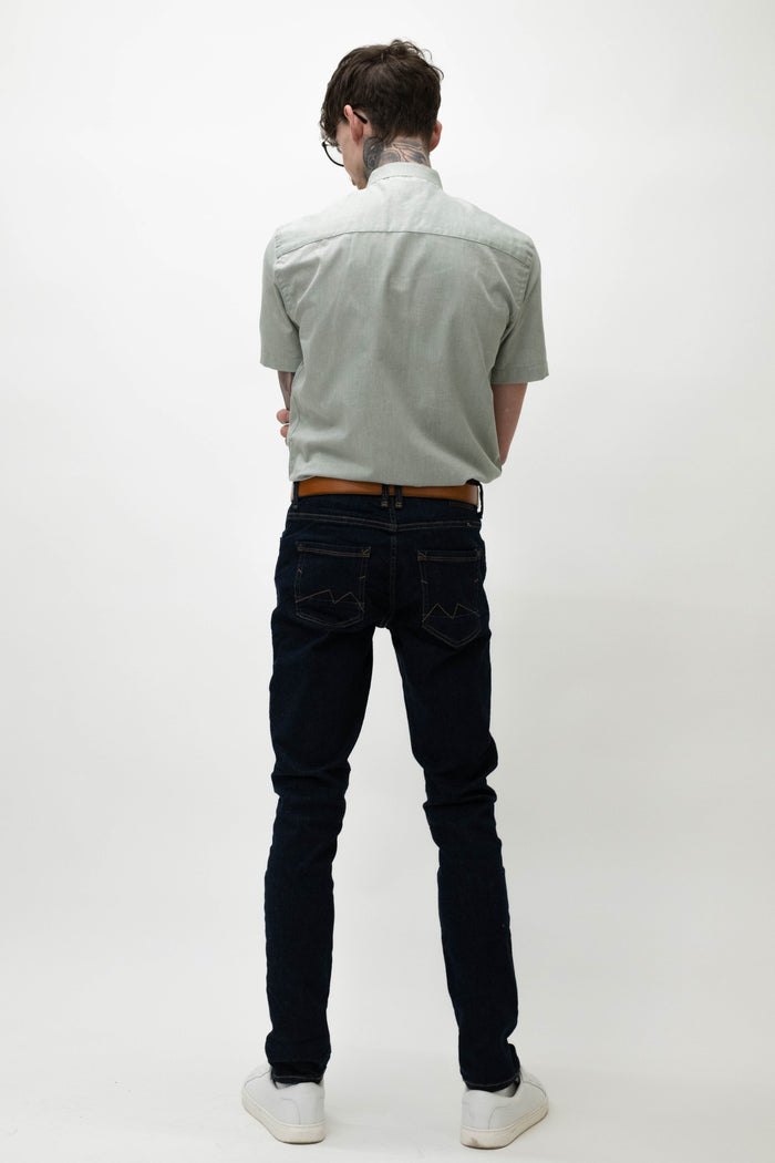 Skopes Khaki Short Sleeved Grandad Shirt