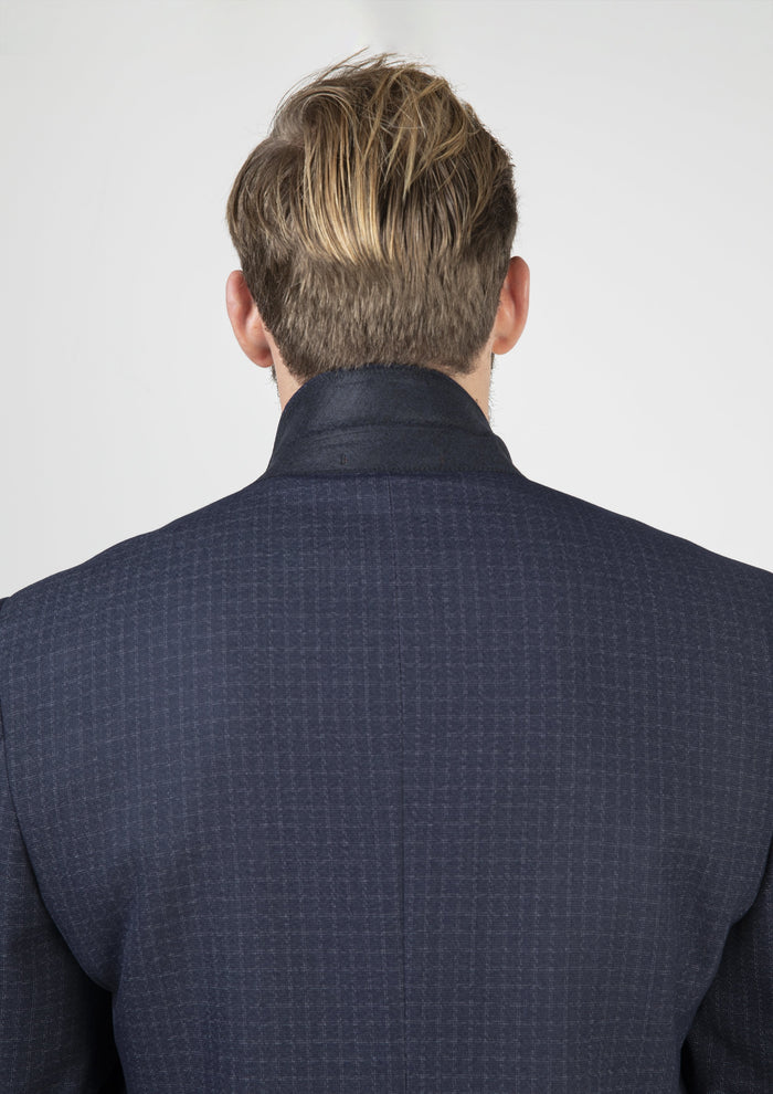 Skopes Mac Navy and Grey Check Blazer