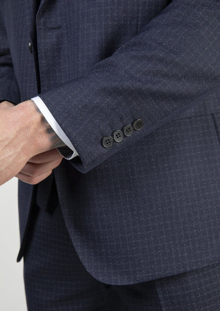 Skopes Mac Navy and Grey Check Blazer