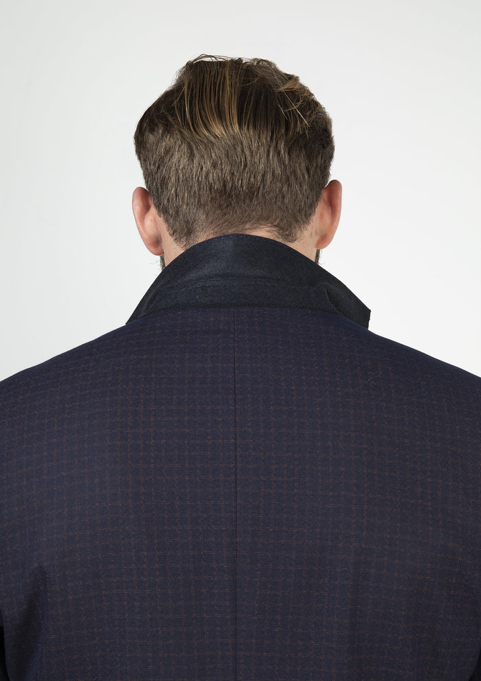 Skopes Mac Navy and Wine Check Blazer