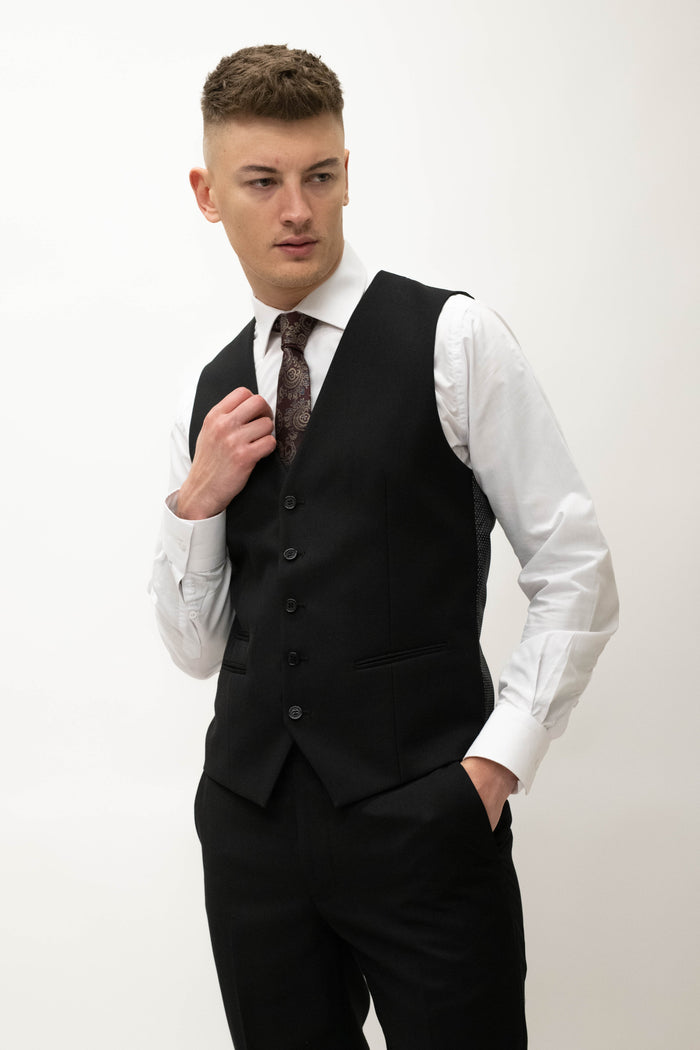 Skopes Madrid Black Waistcoat