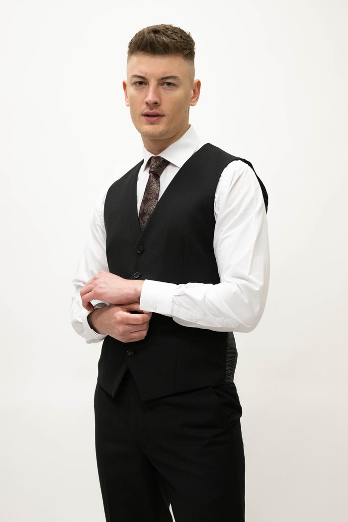 Skopes Madrid Black Waistcoat