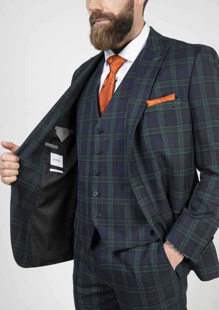 Skopes Ramsay Green Check Blazer
