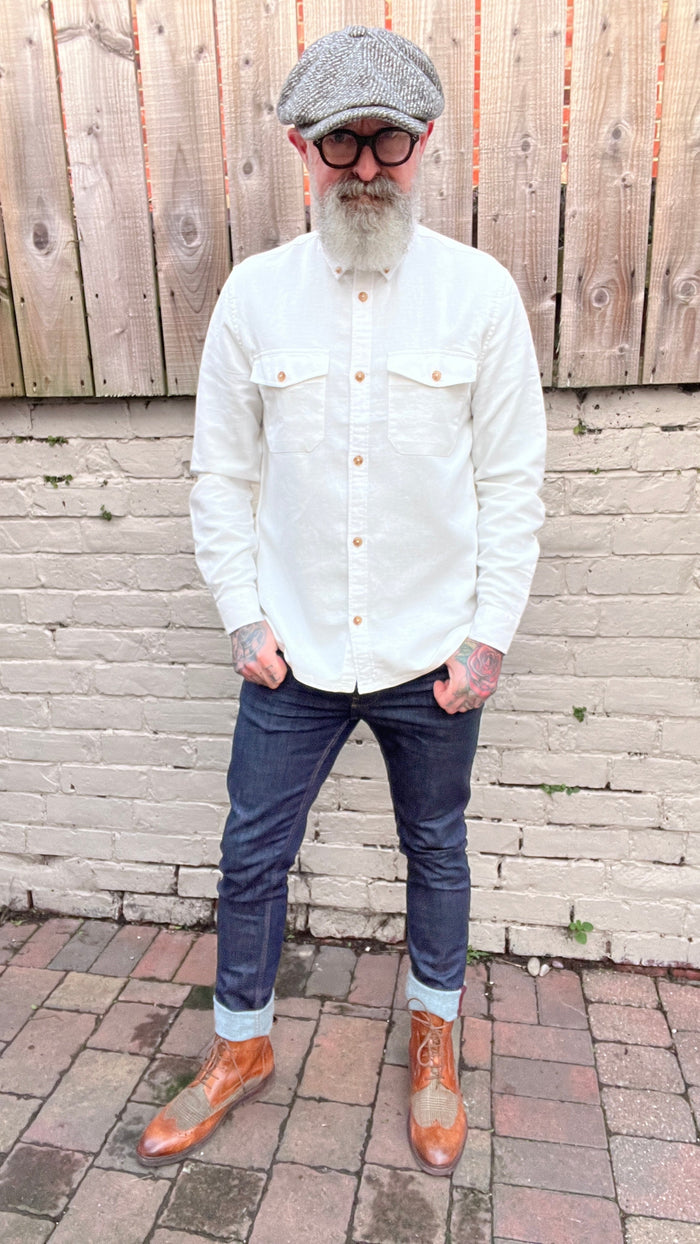 Solid Anton Milky White Overshirt