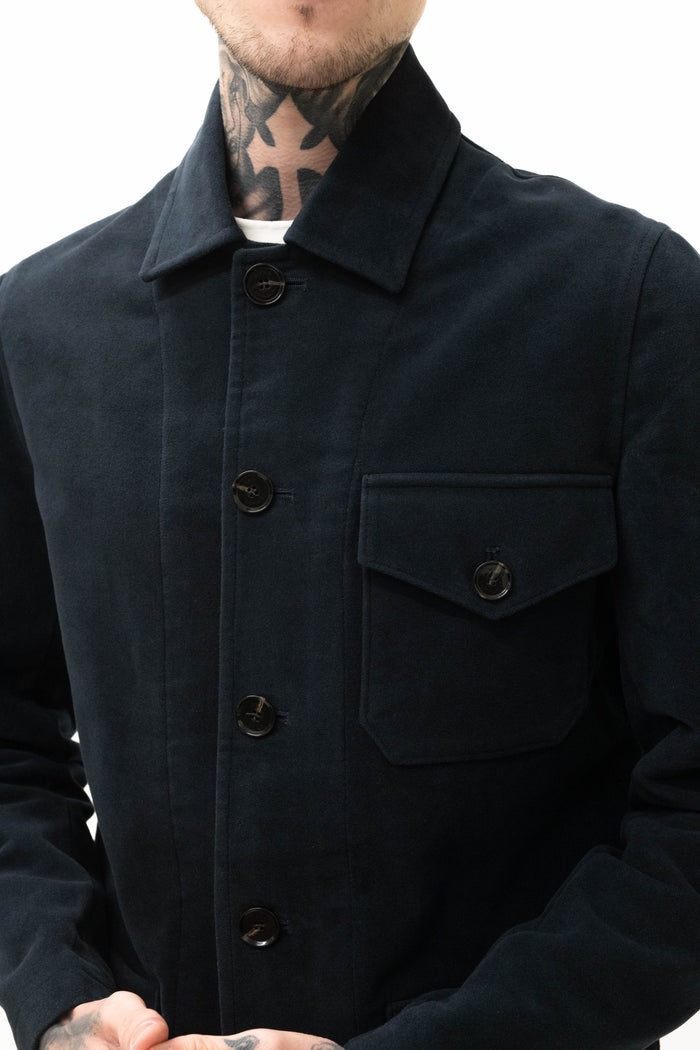 Wear London Navy Moleskin Shacket