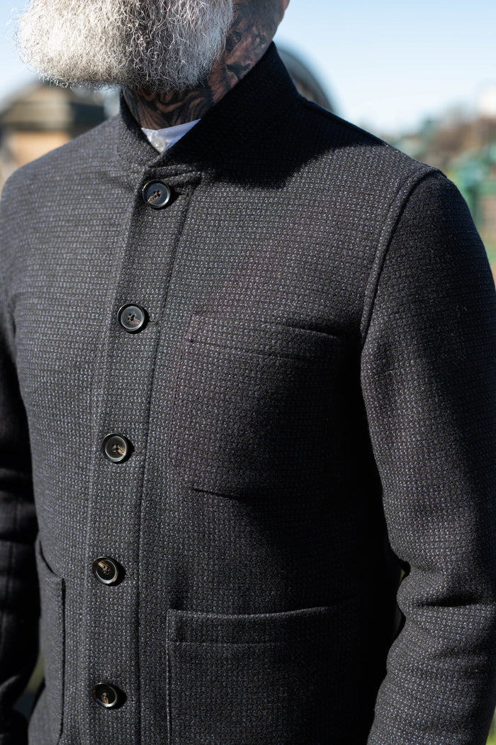 Wear London Pindot Wool Baseball Overshirt