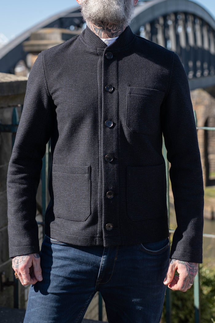 Wear London Pindot Wool Baseball Overshirt